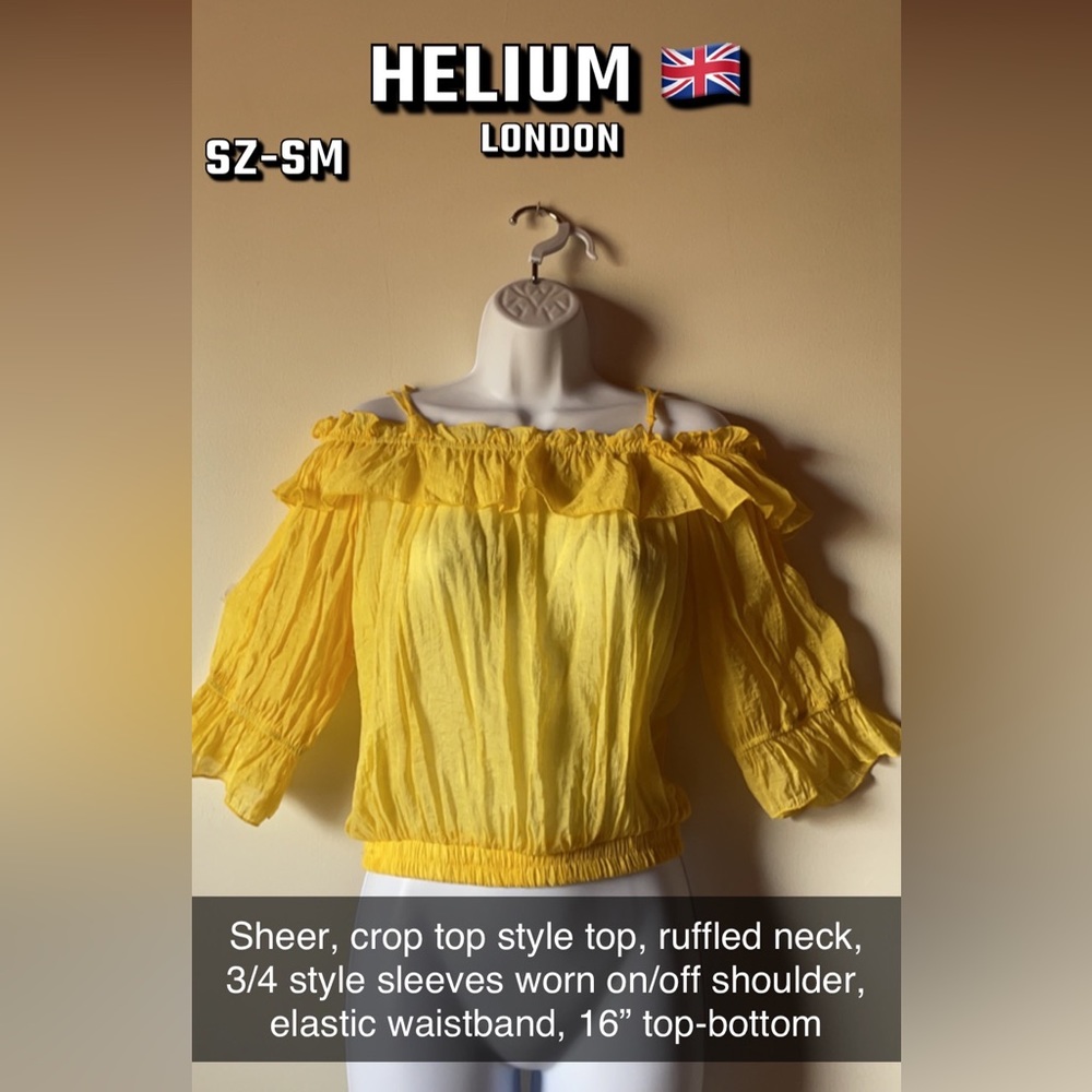 HELIUM London Off Shoulder Top